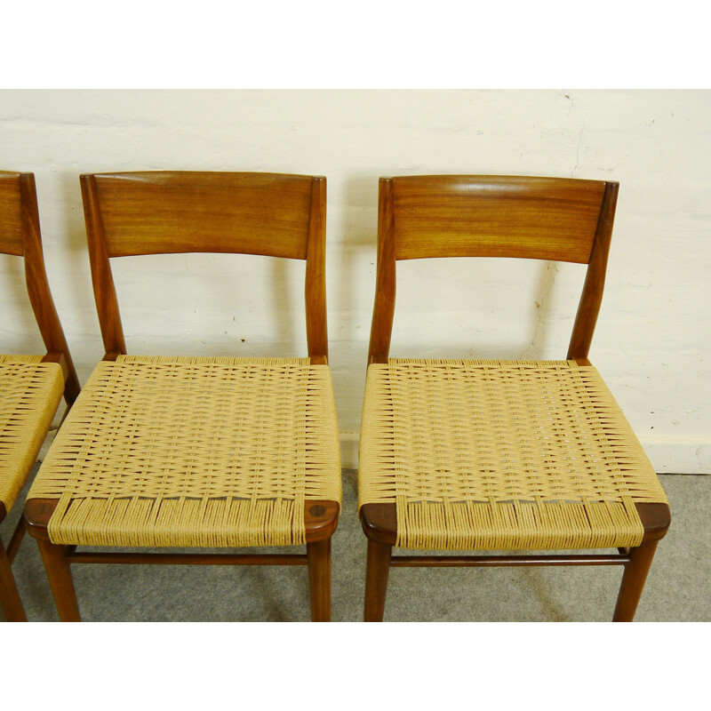 Set of 6 Wilkhahn dining chairs, Georg LEOWALD - 1960s