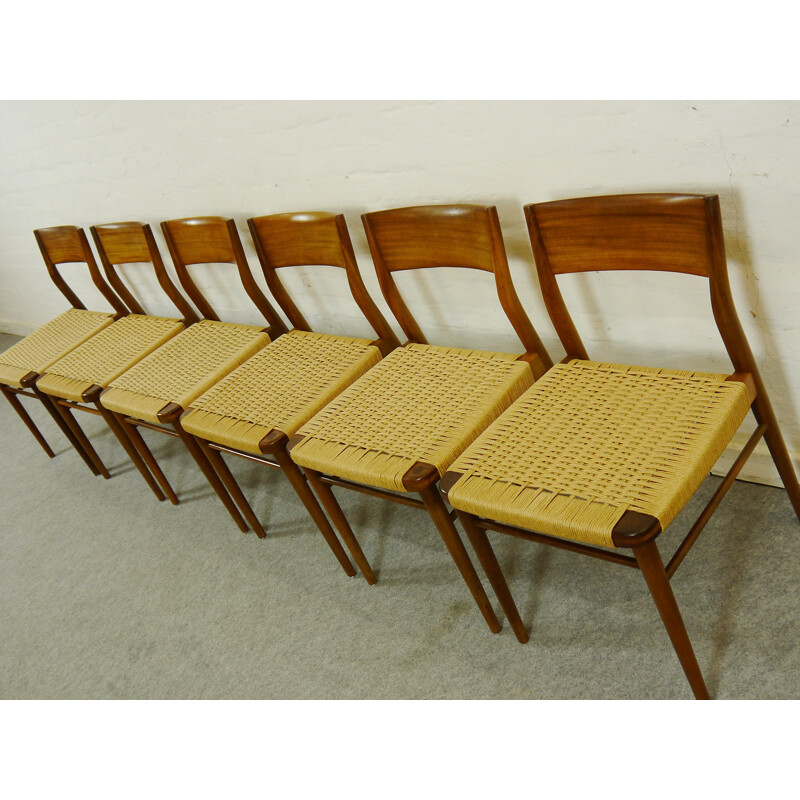 Suite de 6 chaises à repas Wilkhahn, Georg LEOWALD - 1960