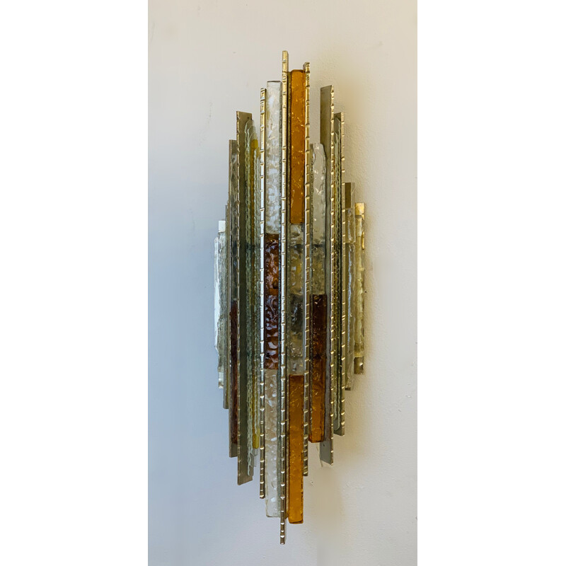 Vintage Sconce by Albano Poli for Poliarte, 1970s