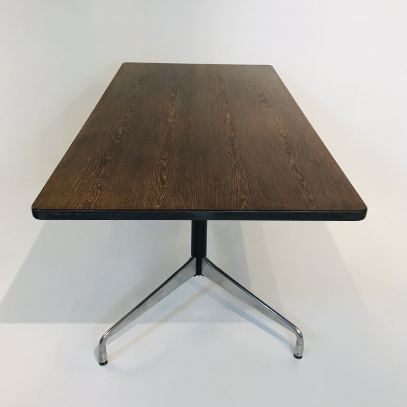 Table vintage par Charles & Ray Eames pour Herman Miller en bois, USA 1970