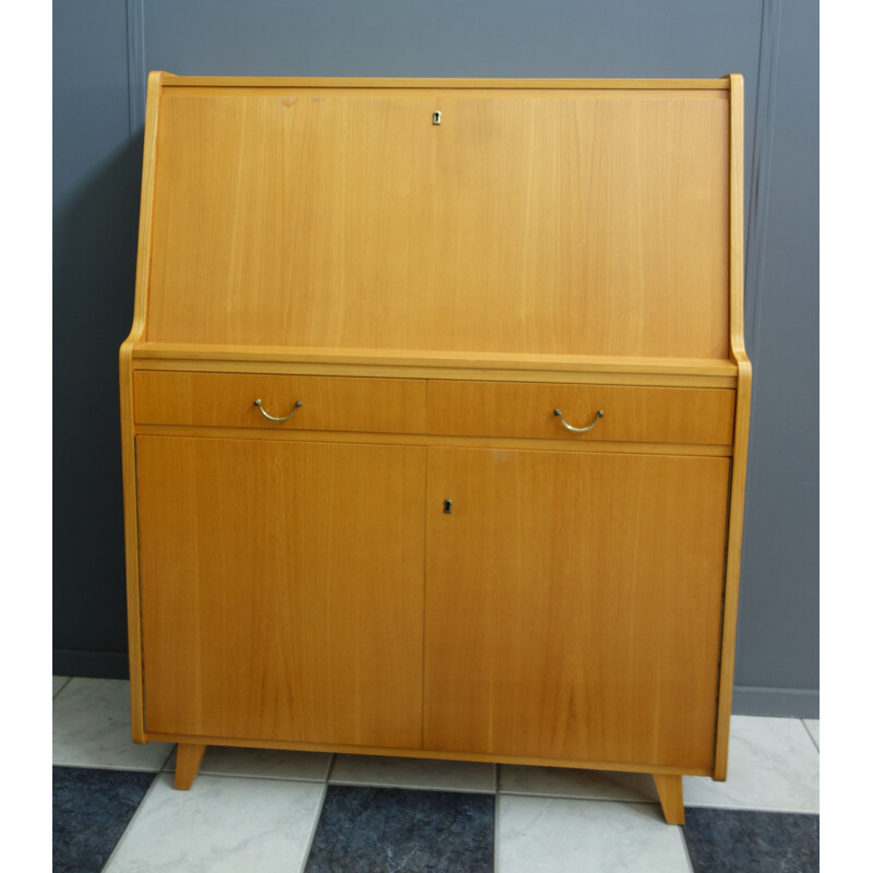 Vintage secretary in Blond wood by Tepe 1960