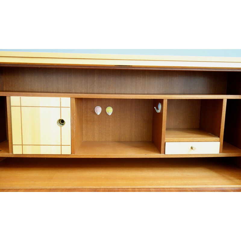 Vintage secretary in Blond wood by Tepe 1960