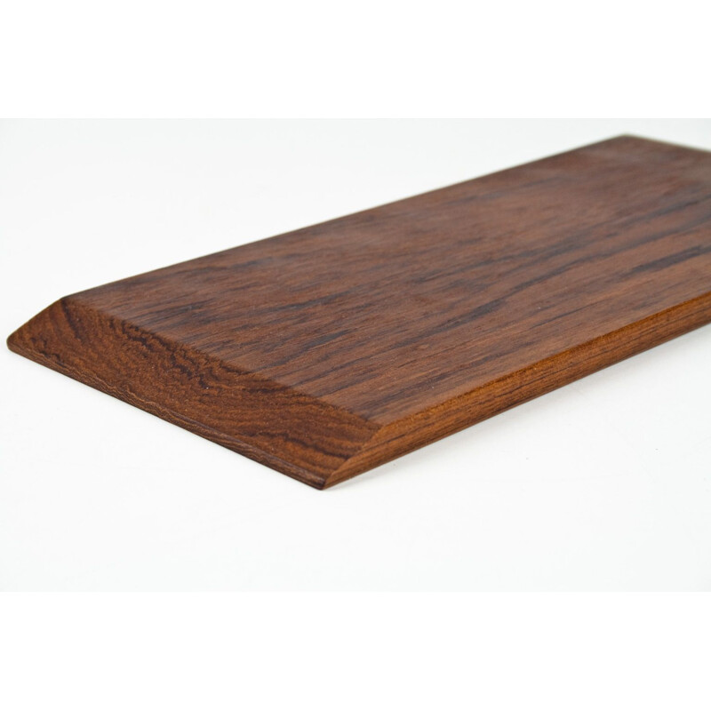 Midcentury Solid Wooden Teak Desk Accessory or Table Tray Danish 1960s 