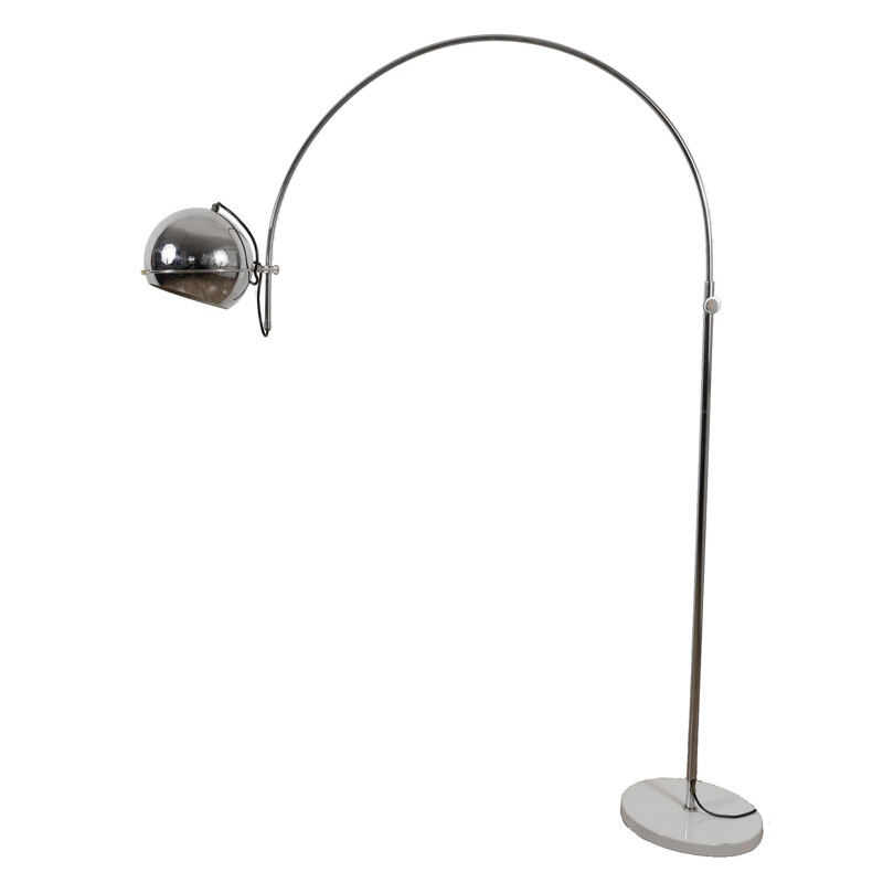 Vintage chrome arch lamp by Gepo Amsterdam