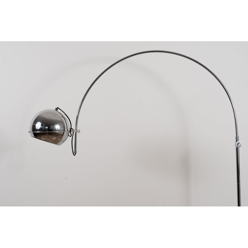 Vintage chrome arch lamp by Gepo Amsterdam