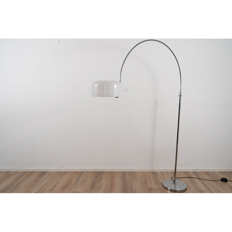 Vintage chrome plated metal floor lamp by Raak Amsterdam