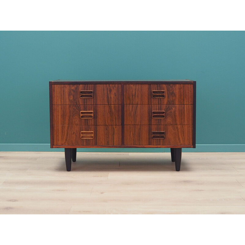 Vintage rosewood chest of drawers, Emil Clausen, Danish 1970