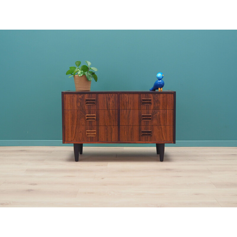 Vintage rosewood chest of drawers, Emil Clausen, Danish 1970