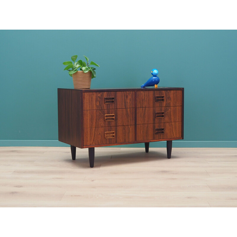 Vintage rosewood chest of drawers, Emil Clausen, Danish 1970