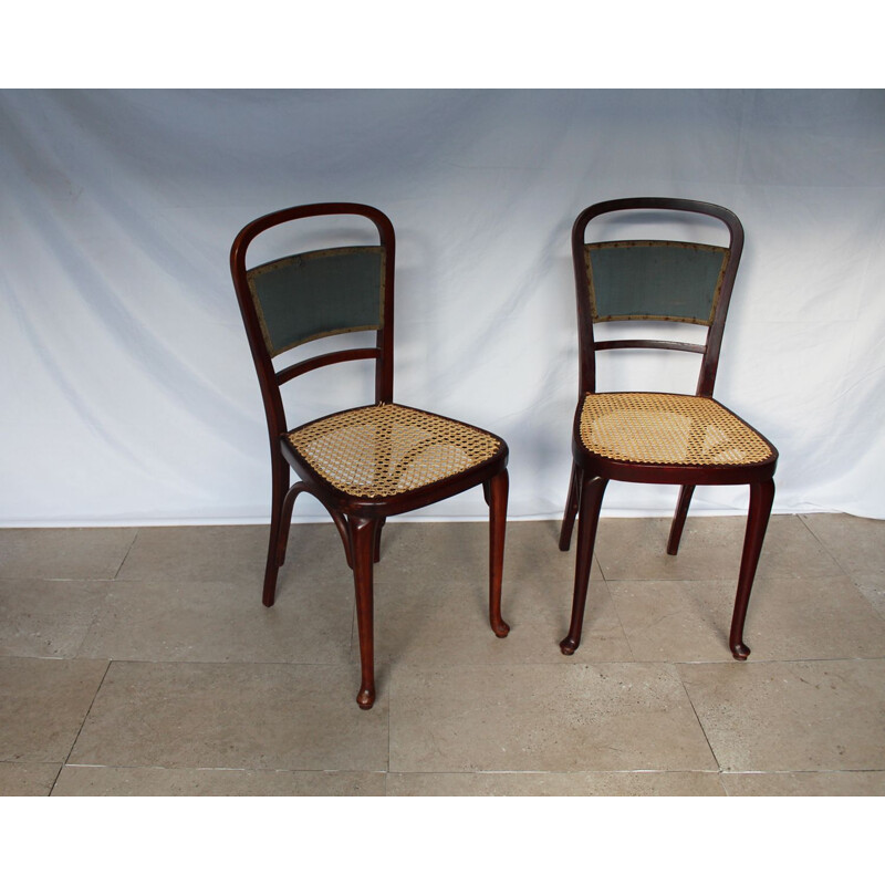 Pair of vintage rattan chairs, Thonet 1920