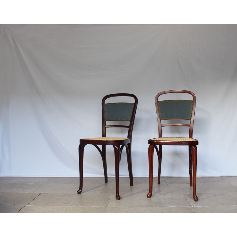 Pair of vintage rattan chairs, Thonet 1920