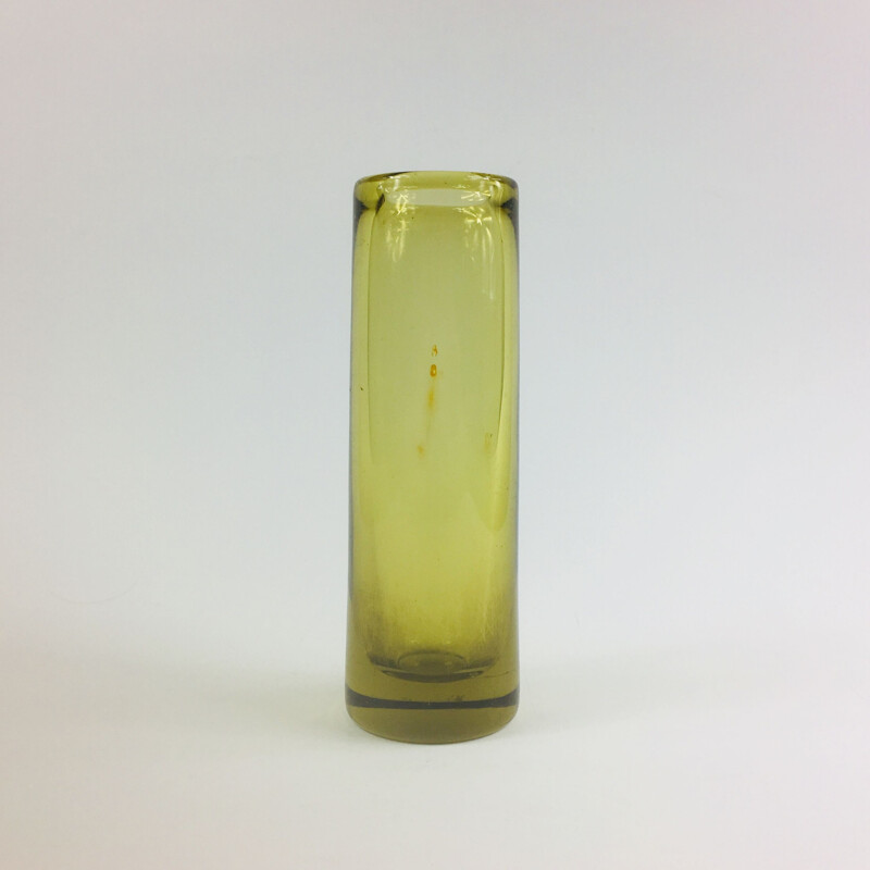 Vintage glass vase by Per Lütken for Holmegaard, Danish 1959