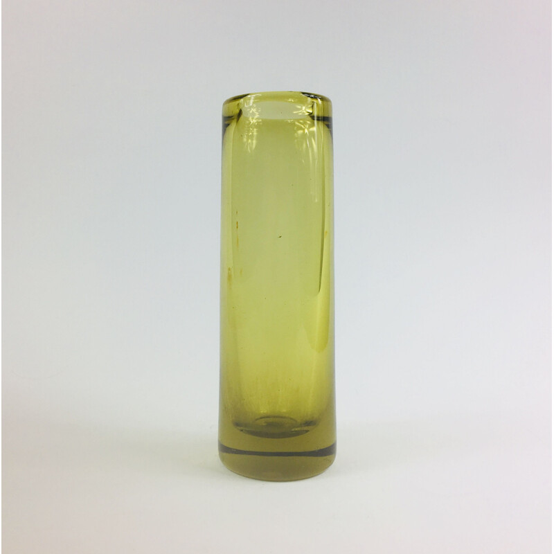 Vintage glass vase by Per Lütken for Holmegaard, Danish 1959