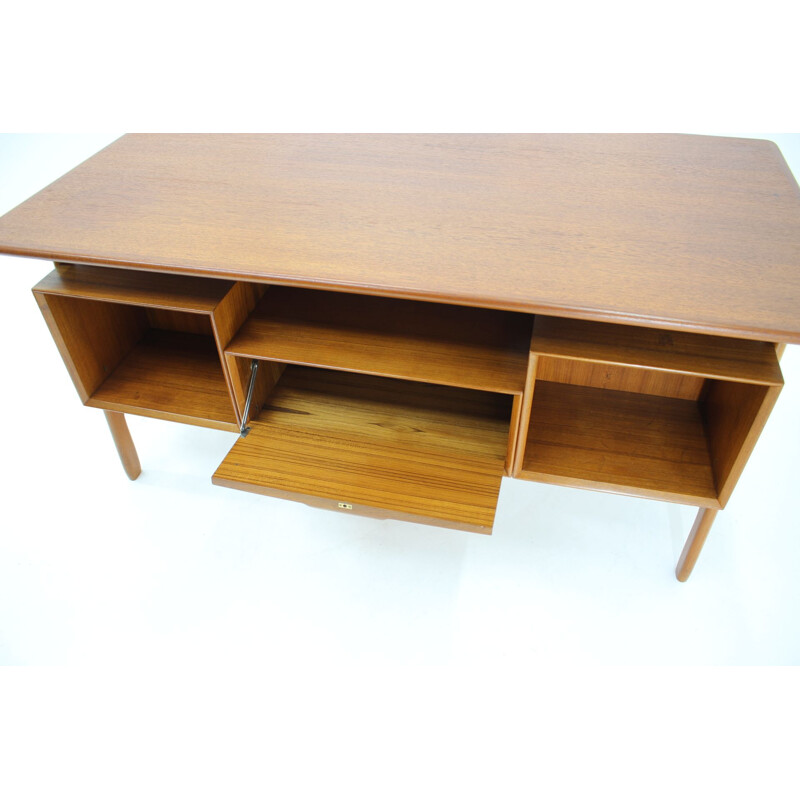 Vintage teak desk by Omann Jun Free, Denmark 1960