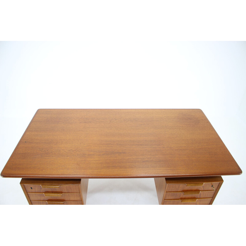 Vintage teak desk by Omann Jun Free, Denmark 1960