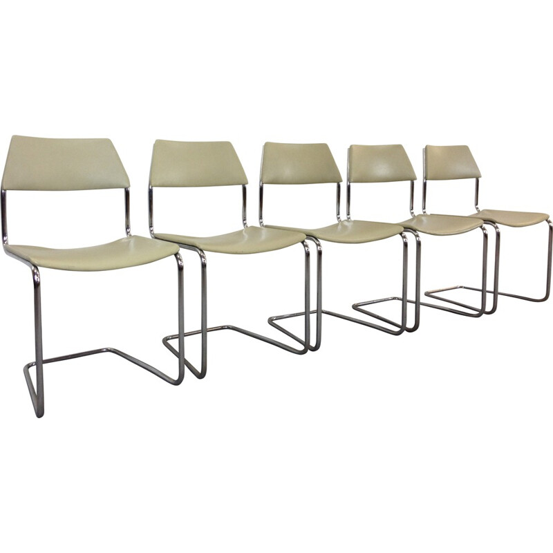 Set of 5 Mauser dining chairs - 1950s