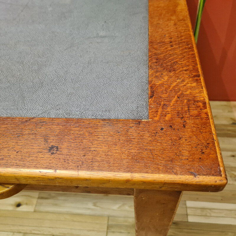 Large vintage oak desk 1960