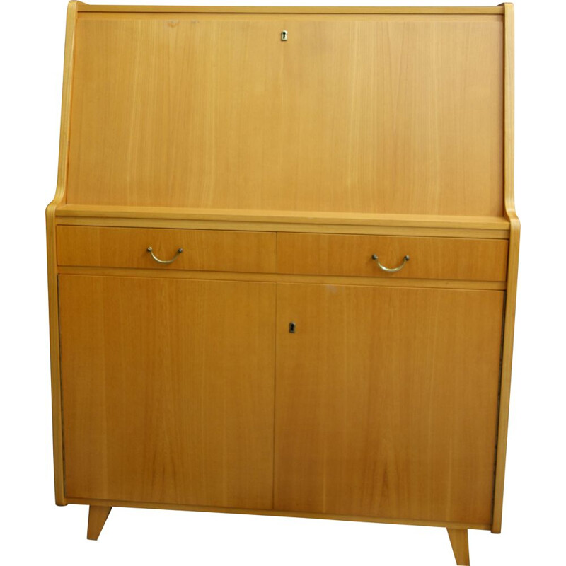 Vintage secretary in Blond wood by Tepe 1960