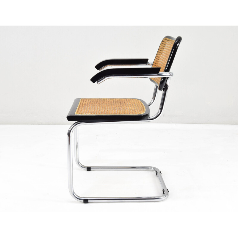 Set of 4 vintage chairs Cesca B64 by Marcel Breuer, Italy 1970