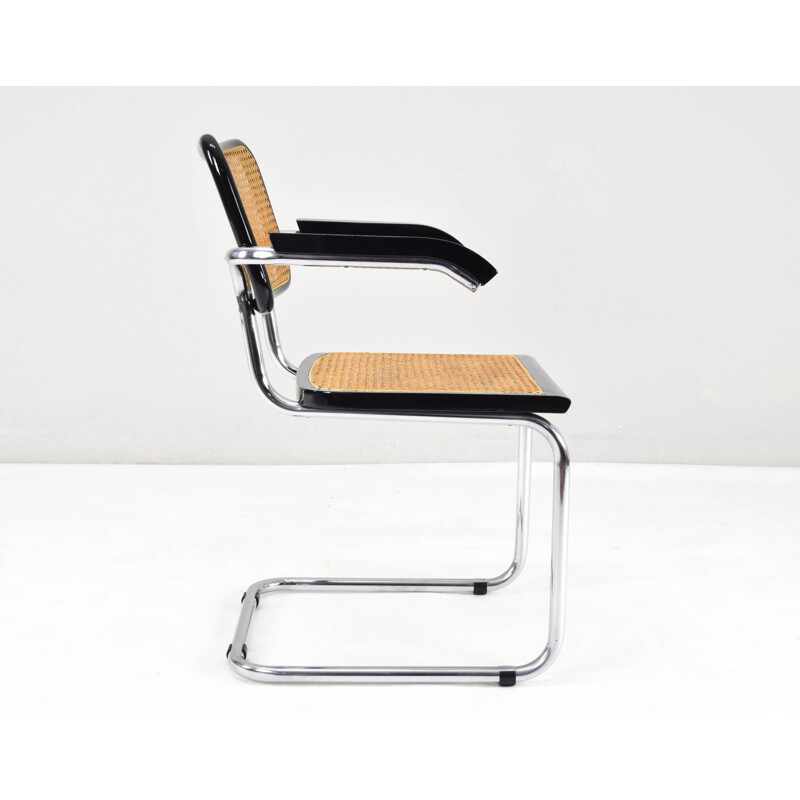 Set of 4 vintage chairs Cesca B64 by Marcel Breuer, Italy 1970