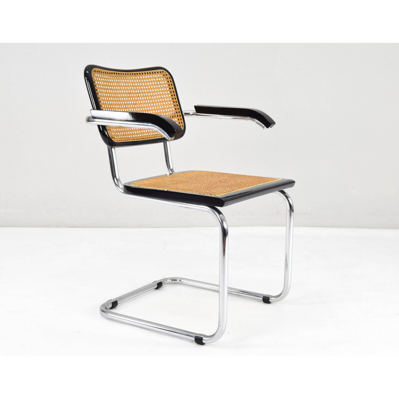 Set of 4 vintage chairs Cesca B64 by Marcel Breuer, Italy 1970