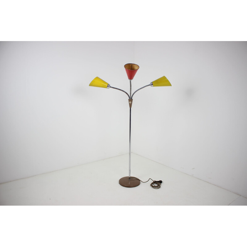 Vintage floor lamp, Czechoslovakia 1950