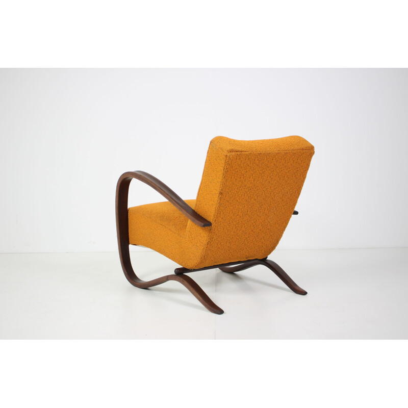 Vintage armchair H269 by Jindrich Halabala 1940