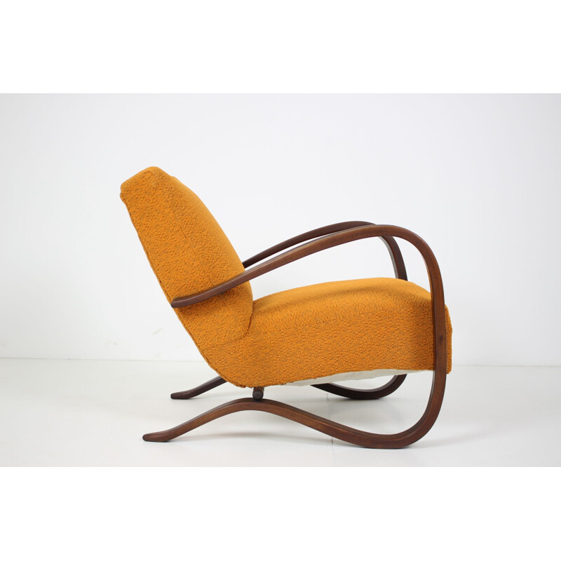 Vintage armchair H269 by Jindrich Halabala 1940