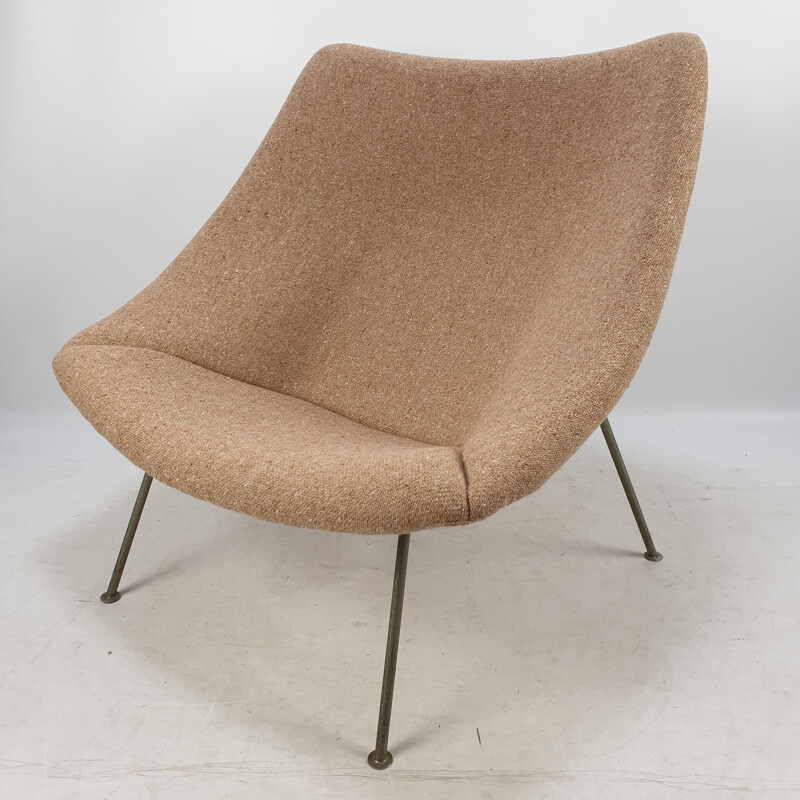 Fauteuil vintage Oyster Chair avec ottoman de Pierre Paulin pour Artifort, 1965