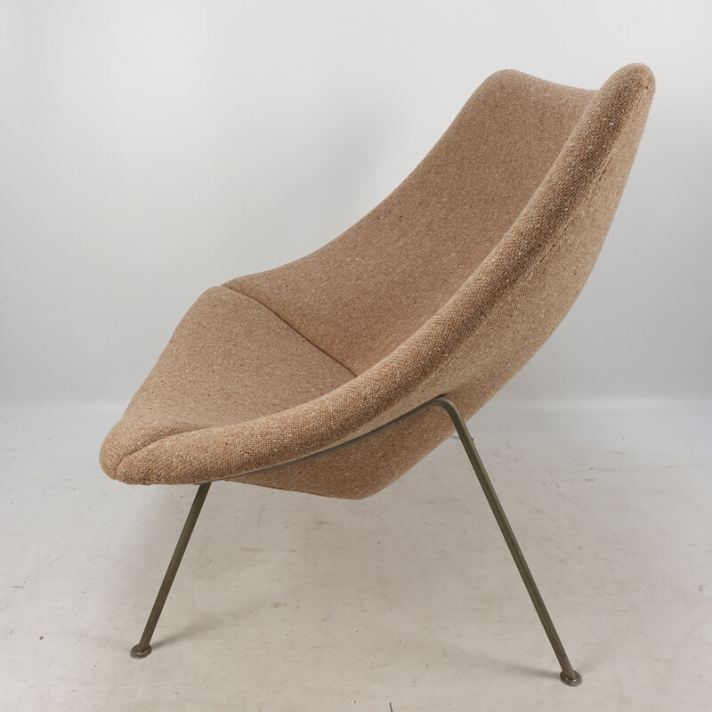 Fauteuil vintage Oyster Chair avec ottoman de Pierre Paulin pour Artifort, 1965