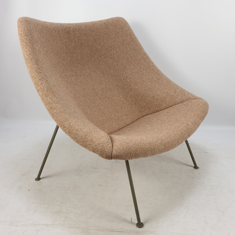 Vintage Oyster Chair with ottoman by Pierre Paulin for Artifort, 1965