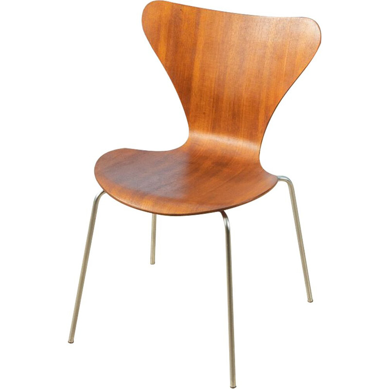 Chaise vintage modèle 3107,Arne Jacobsen 1960