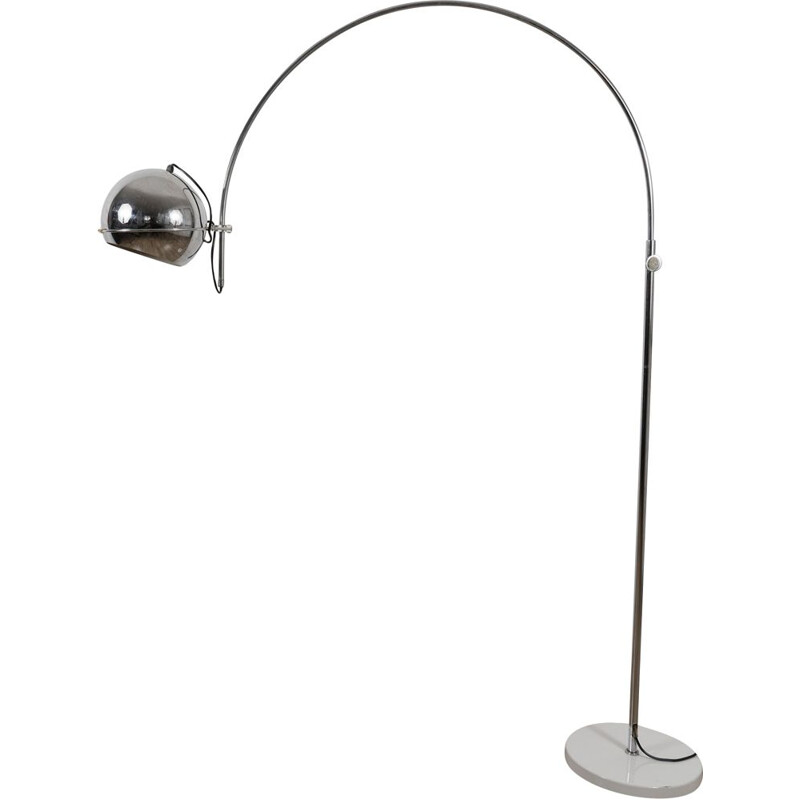 Vintage chrome arch lamp by Gepo Amsterdam