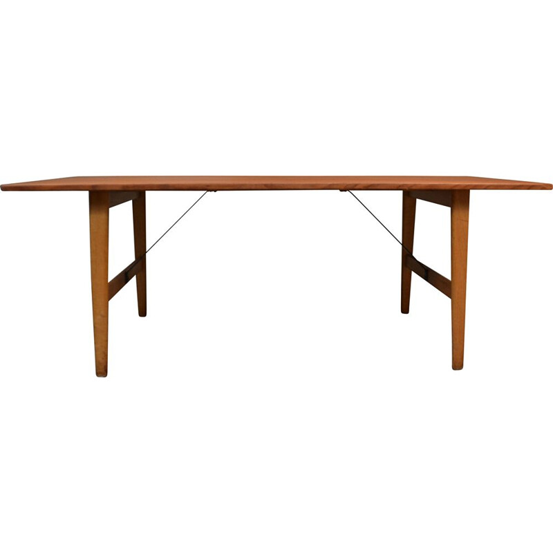 Vintage teak and oak table, Børge Mogensen Denmark