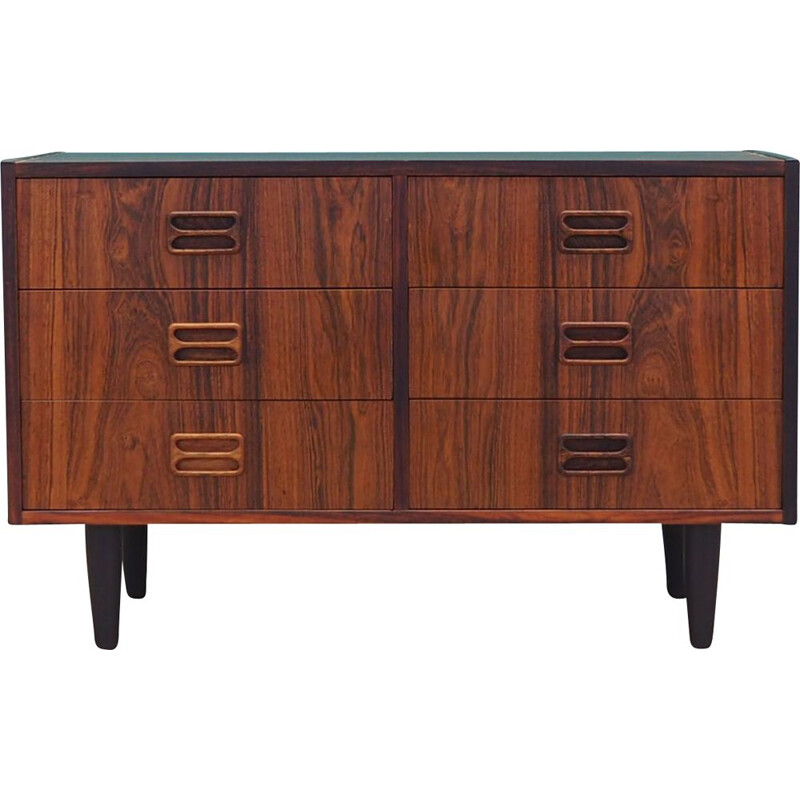 Vintage rosewood chest of drawers, Emil Clausen, Danish 1970