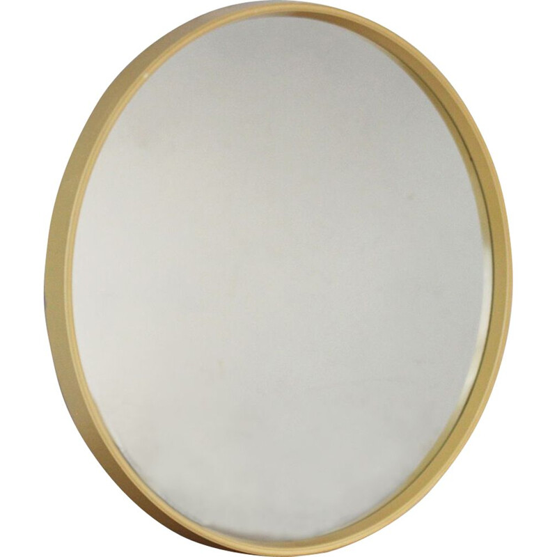 Miroir vintage à bord en plastique 1960