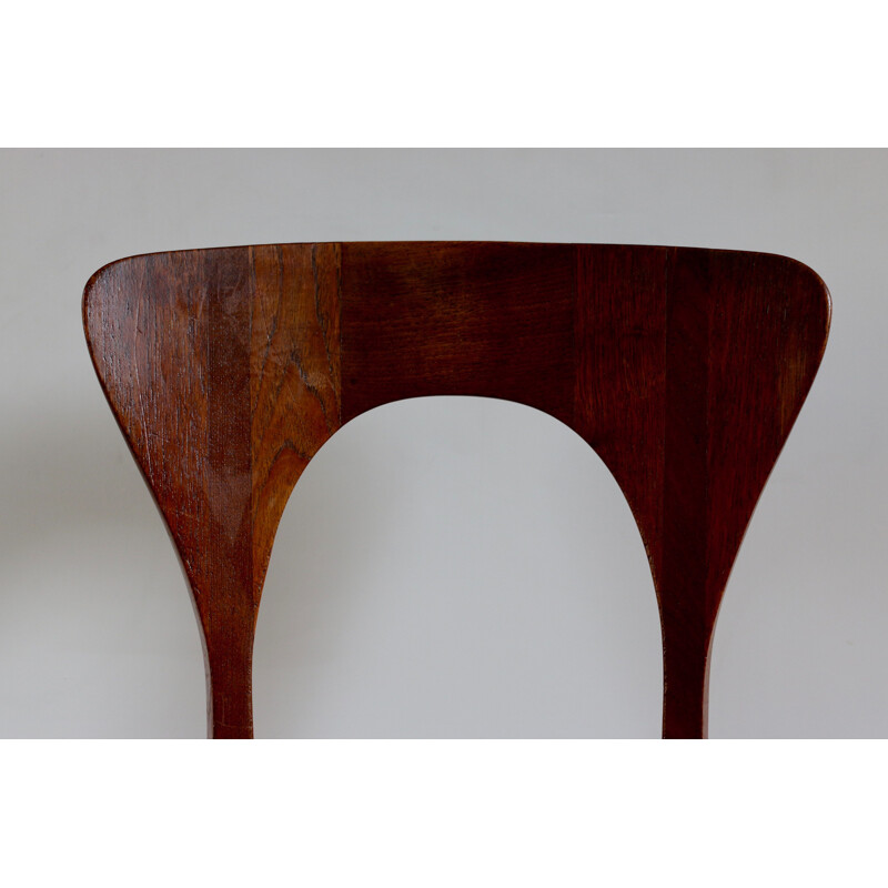 Pair of vintage teak chairs, Niels Koefoed, Scandinavia