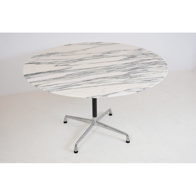 Table vintage en marbre, Eames 1970