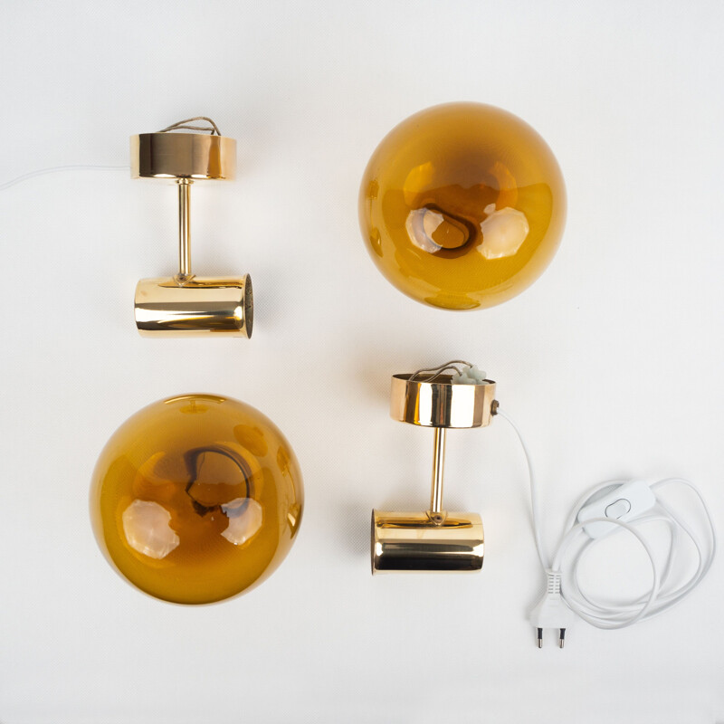 Pair of vintage V149 wall lamps by Hans-Agne Jakobsson from AB Markaryd, Sweden 1950