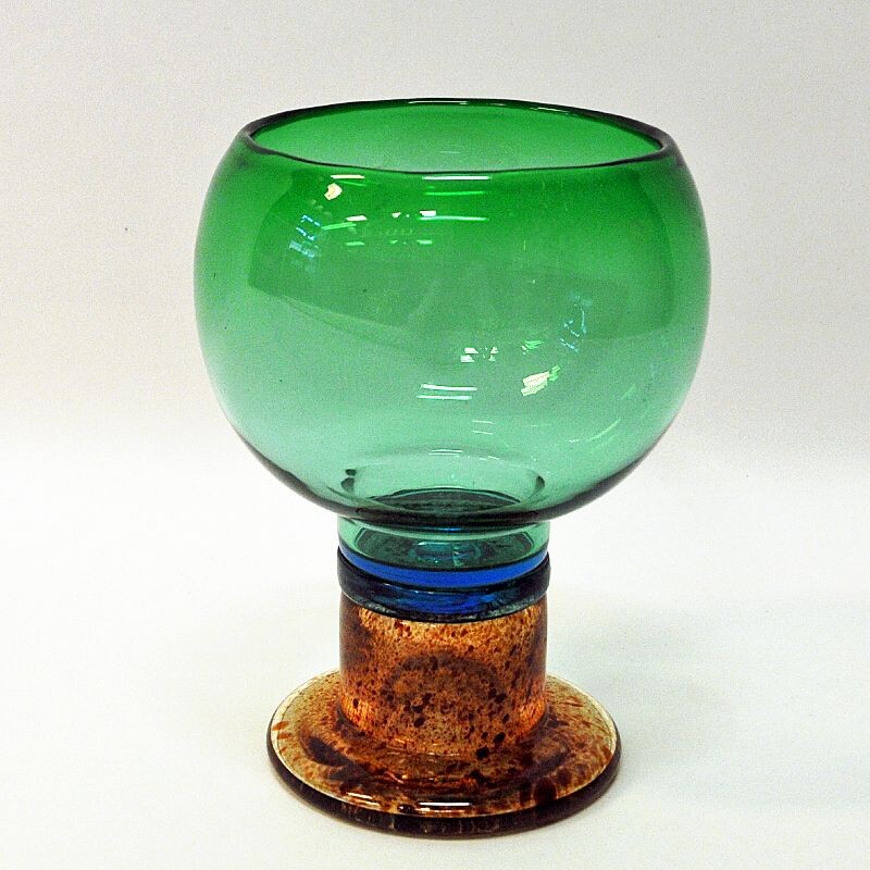 Vintage glass bowl Pookali by Kaj Franck for Nuutajärvi, Finland 1960