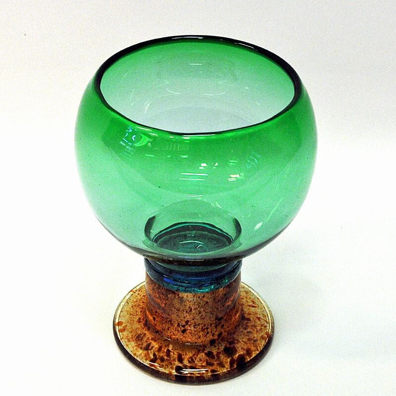 Vintage glass bowl Pookali by Kaj Franck for Nuutajärvi, Finland 1960