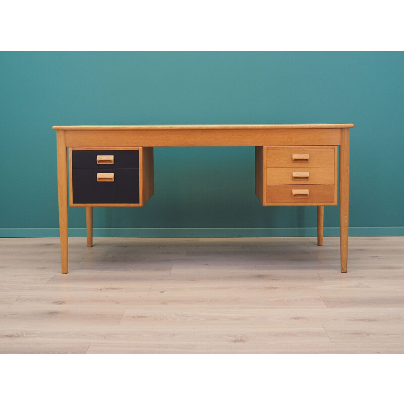 Vintage ash wood desk by Borge Mogensen, Denmark 1970