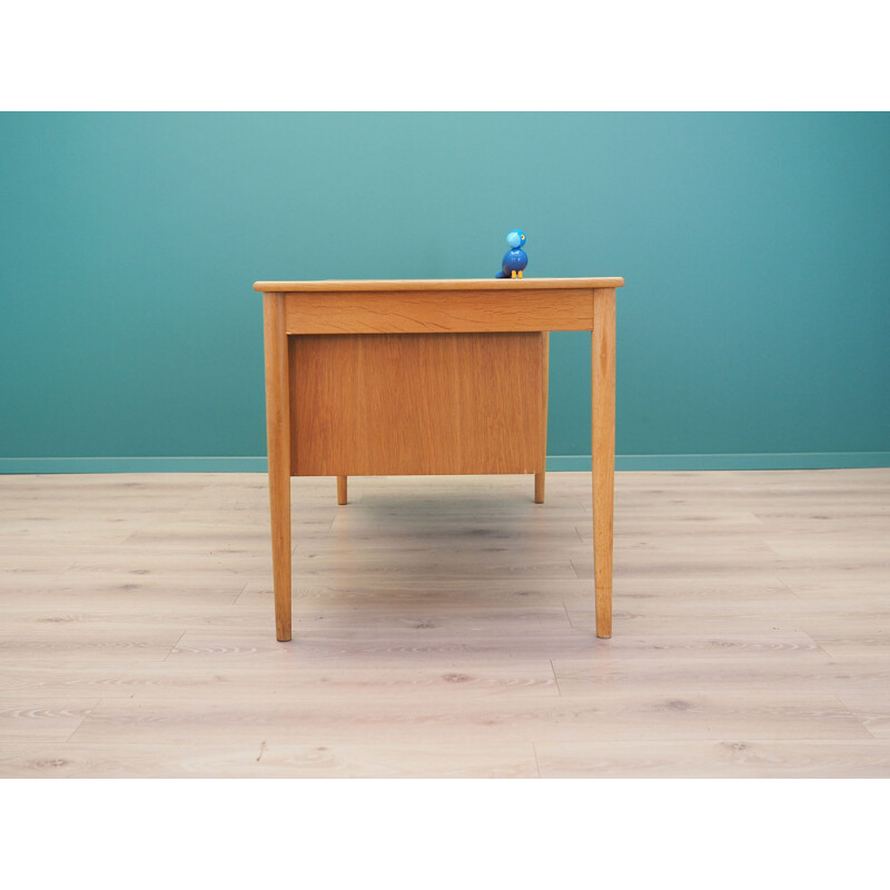 Vintage ash wood desk by Borge Mogensen, Denmark 1970