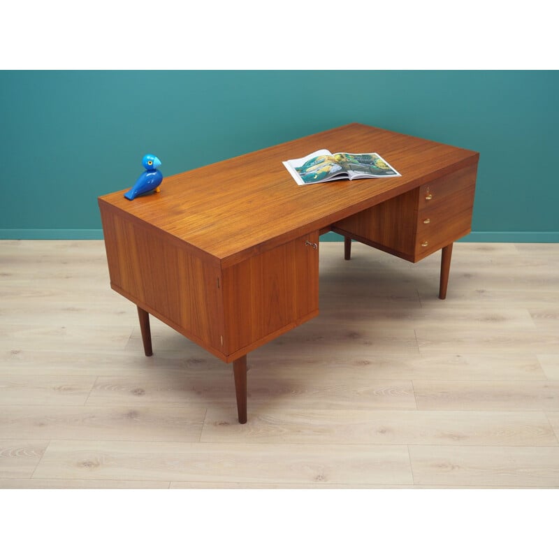 Vintage teak desk, Danish 1970