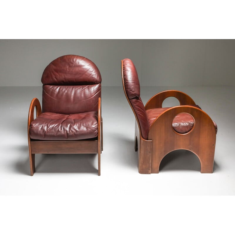 Paire de fauteuils vintage par Gae Aulenti 1968