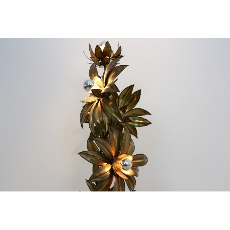 Maison Jansen "Palm Tree" floor lamp in brass - 1970s