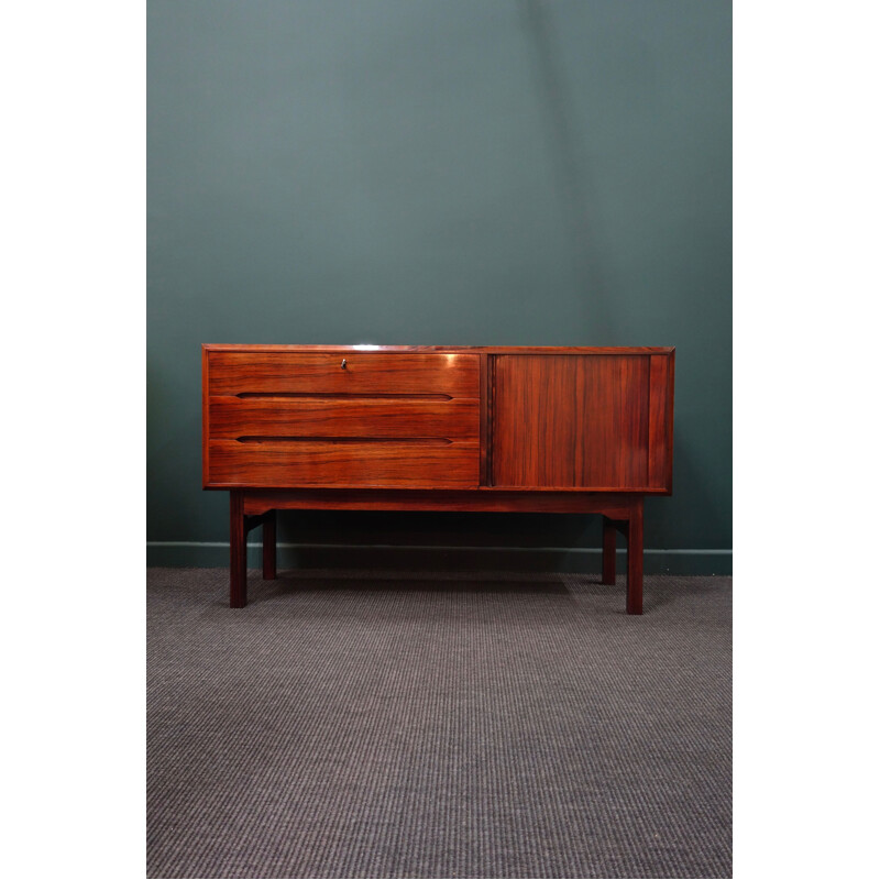 Vintage rosewood small sideboard by Arne Wahl Iversen, Denmark 1960