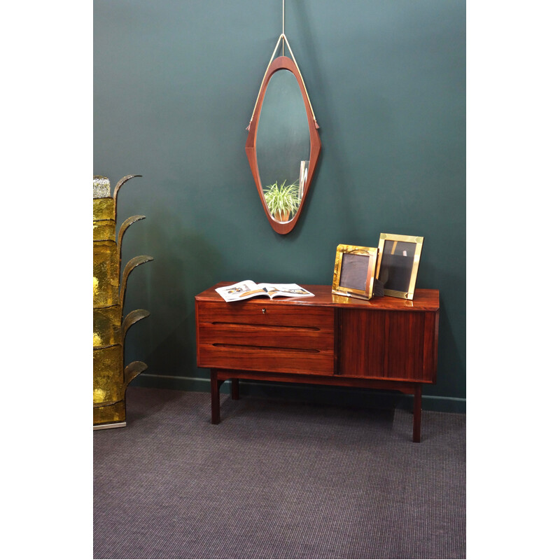 Vintage rosewood small sideboard by Arne Wahl Iversen, Denmark 1960