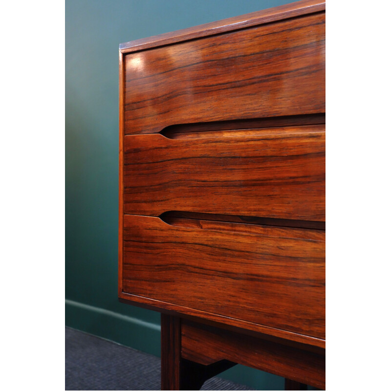 Vintage rosewood small sideboard by Arne Wahl Iversen, Denmark 1960