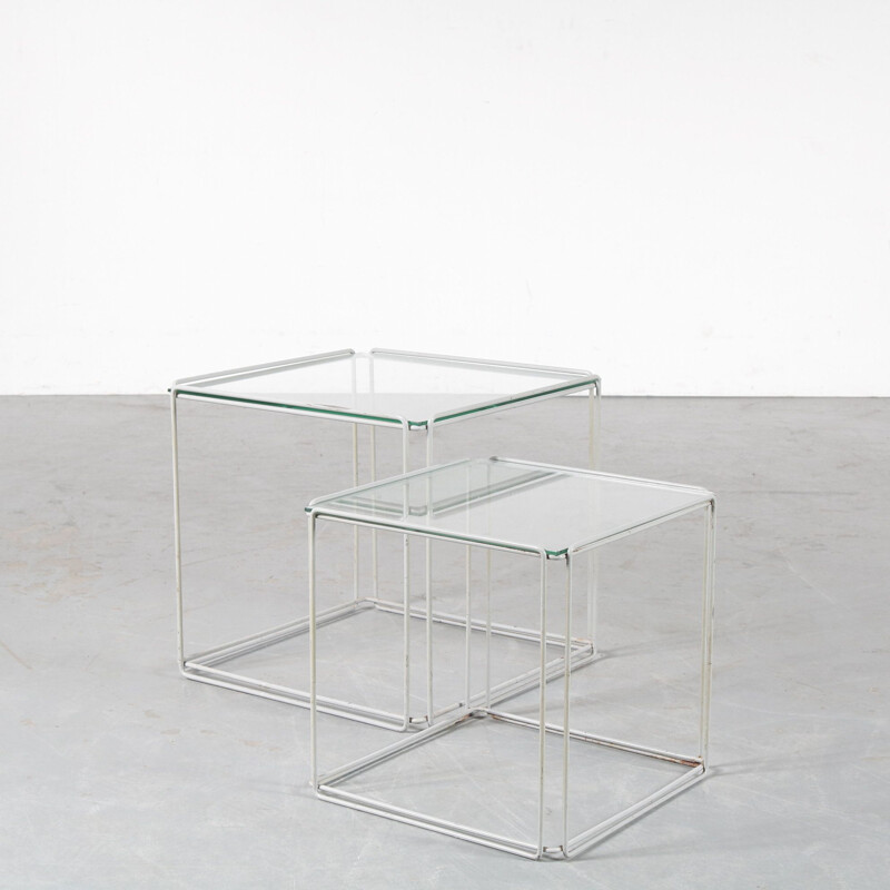 Vintage nesting tables by Max Sauze, France 1960